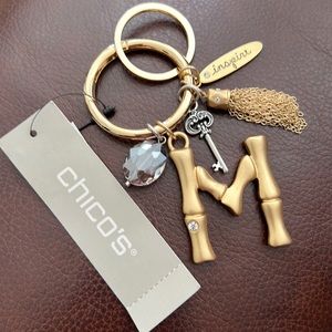 Chico’s “M” Initial Keychain